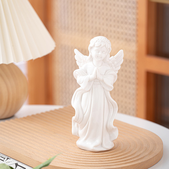 Κεραμικός άγγελος ευρωπαϊκού στυλ – μικρή φιγούρα για διακόσμηση γραφείου