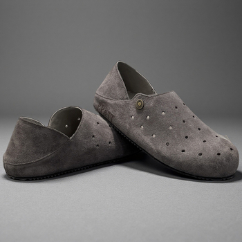 Мъжки лоуфъри Birkenstock стил, луксозен дизайнерски модел за лято 2025, дупчени и дишащи обувки