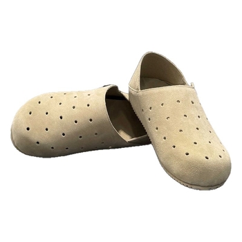 Мъжки лоуфъри Birkenstock стил, луксозен дизайнерски модел за лято 2025, дупчени и дишащи обувки
