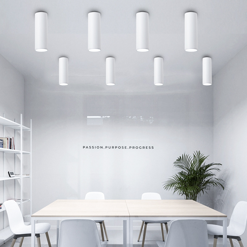 Cilindrična duga downlight svjetiljka za strop, skandinavski stil, za restorane i trgovine