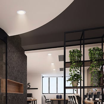 LED ugrađeni downlight s anti-glare i anti-fog, promjer 7,5 cm, 7W, 6000K hladno bijela, okruglo stropno svjetlo za dnevni boravak, hotel i trgovački centar