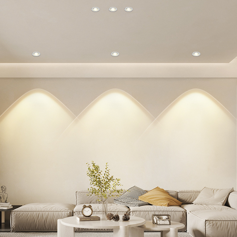 Rainbow Hill ugrađeni LED spot rasvjeta za kućni dnevni boravak, novi model 2025, ultra-tanki downlight i osvjetljenje zida oko televizora