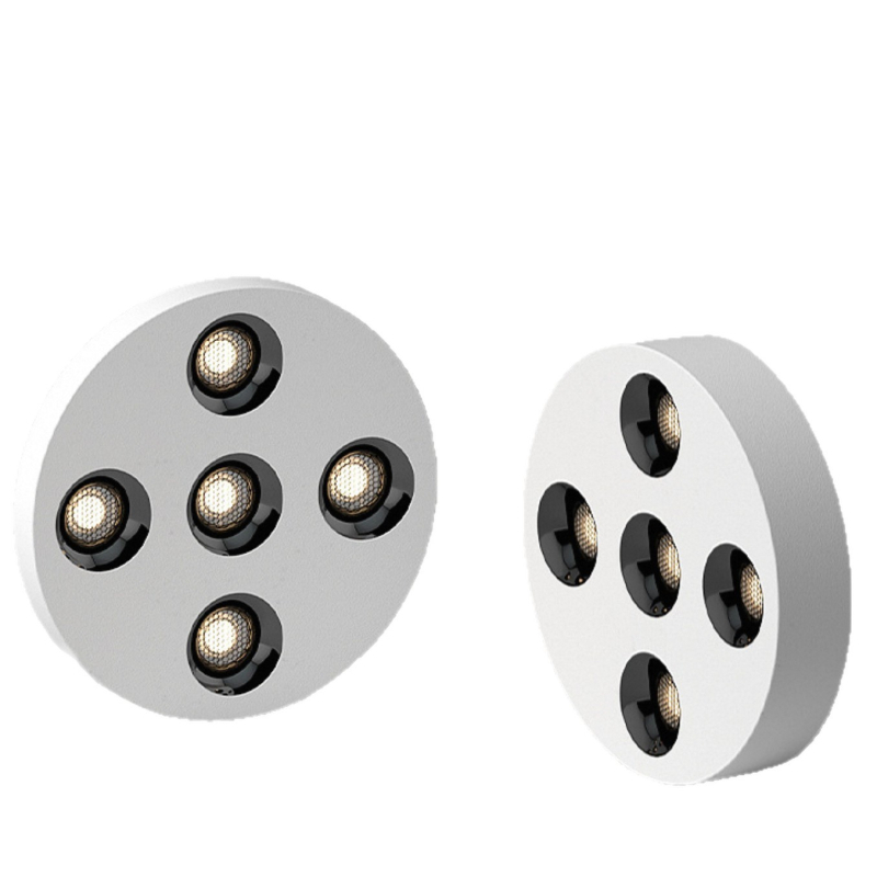 Ultra-tanki kružni downlight za površinski montiranje, za dnevni boravak i blagovaonu, COB LED, 3000K topla bijela, 16–20W, pametno upravljanje