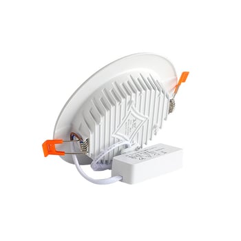 Ultra-tanki LED ugrađeni stropni downlight od lijevanog aluminija, kružnog oblika, s anti-refleksijom i anti-zamušenjem, 220V, 3000–6000K, promjer otvora 75–170 mm, ukupne dimenzije 98–185 mm