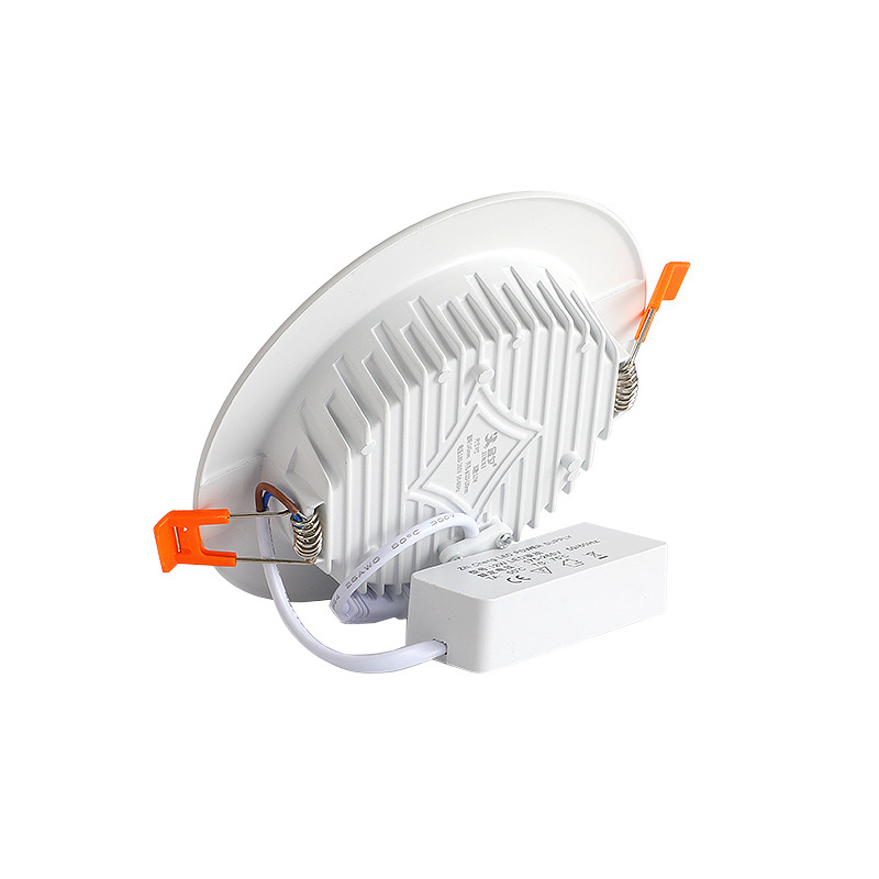 Ultra-tanki LED ugrađeni stropni downlight od lijevanog aluminija, kružnog oblika, s anti-refleksijom i anti-zamušenjem, 220V, 3000–6000K, promjer otvora 75–170 mm, ukupne dimenzije 98–185 mm