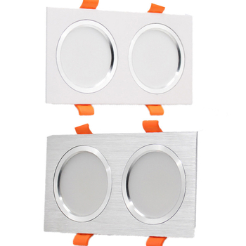 LED dvostruki downlight za strop, pravokutni reflektor s rešetkom, ugrađeno stropno svjetlo, dvostruki downlight