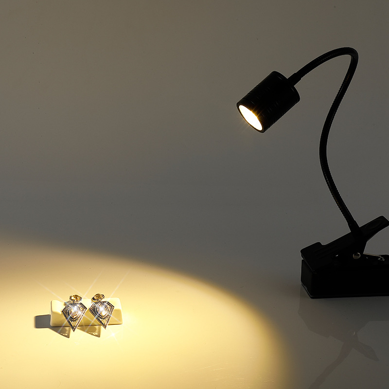 LED bežični klipsni spot za vitrine s nakitom, 3W/5W, aluminijsko kućište, visoka reprodukcija boja