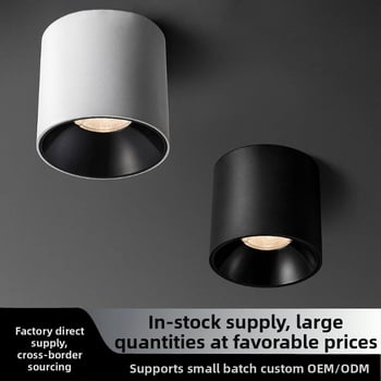 Felszínre szerelt LED downlight a nappalira és az étkezőbe, ultra vékony, teljes spektrumú, anti-glare