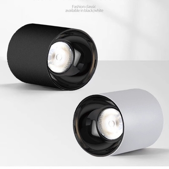 Felszínre szerelt LED downlight a nappalira és az étkezőbe, ultra vékony, teljes spektrumú, anti-glare