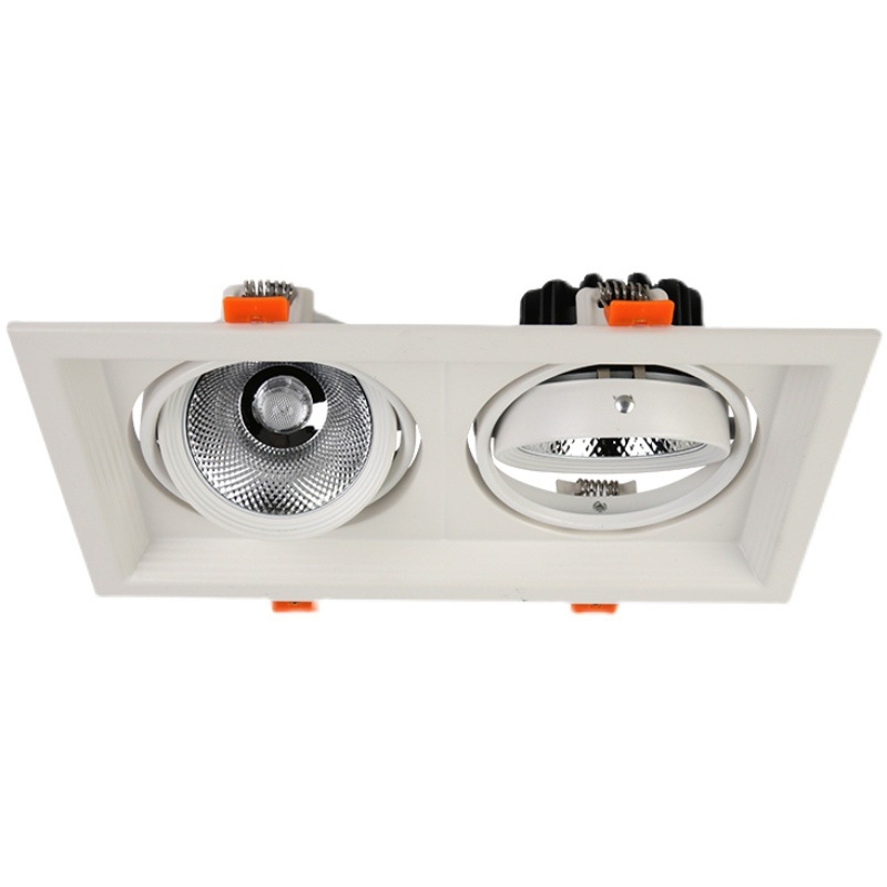 LED grilna svjetiljka 15×15, ugrađena mreža u strop, kvadratna dvostruko usmjerena downlight, za lozu