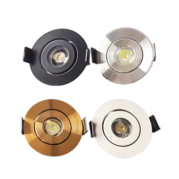 Ugradna LED spot svjetiljka promjera 4,5 cm za pultove i vitrine, mini downlight, 1W/3W višebojno svjetlo