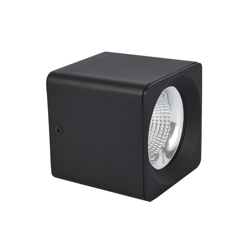 Površinski montirani LED reflektor za dnevni boravak bez središnjeg osvjetljenja, COB downlight, puni spektar, anti-glare, četvrtasto stropno svjetlo s aluminijskim kućištem