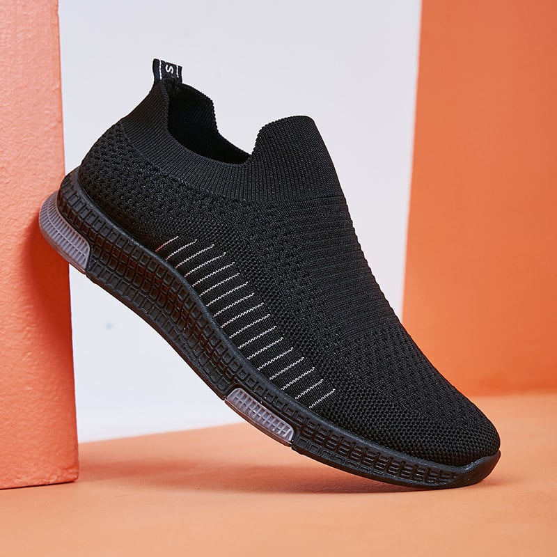 Мъжки дишащи Flyknit обувки – слип-он чорапени обувки, спортно-ежедневни, леки и универсални