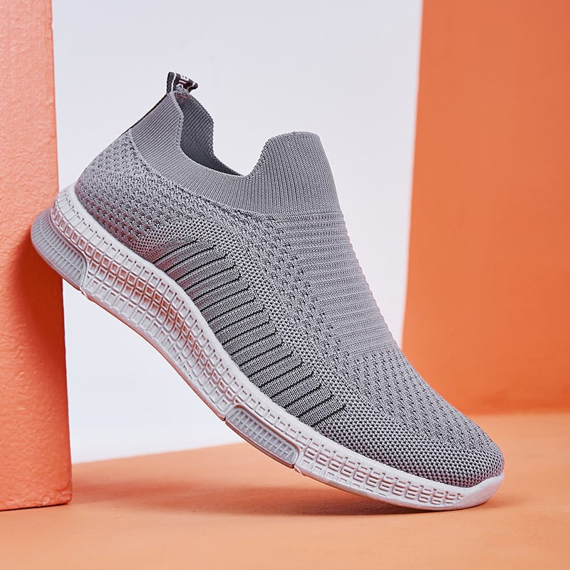 Мъжки дишащи Flyknit обувки – слип-он чорапени обувки, спортно-ежедневни, леки и универсални