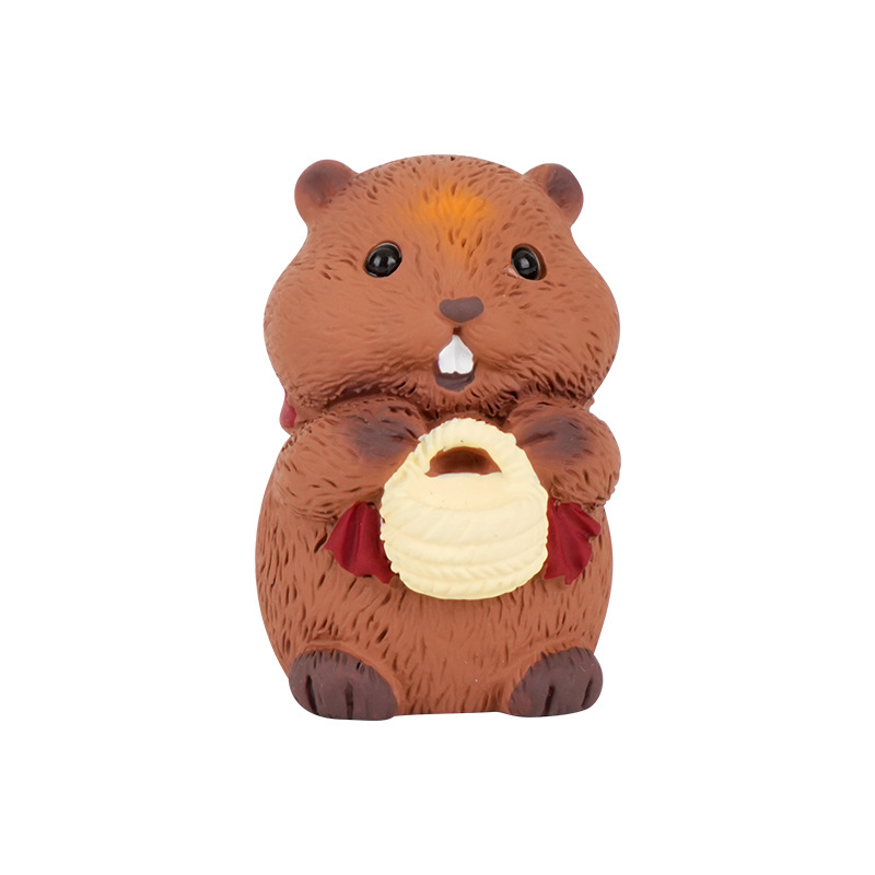 Groundhog Pastoral Life Series Smolne figurice od smole – Slatke crtane figurice