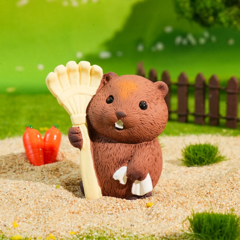 Groundhog Pastoral Life Series Smolne figurice od smole – Slatke crtane figurice