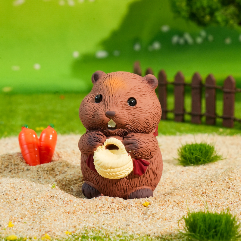 Groundhog Pastoral Life Series Smolne figurice od smole – Slatke crtane figurice