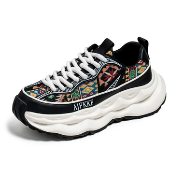 Пролетни мъжки обувки 2025 - Dad Shoes с дебела подметка за повишаване на височината, ежедневни спортни обувки