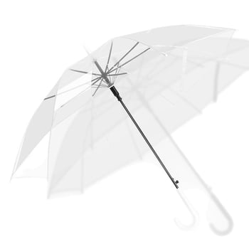 Umbrelă transparentă modernă cu mâner lung, umbrelă cu logo personalizat pentru atracții turistice – cadou promoțional cultural și creativ.