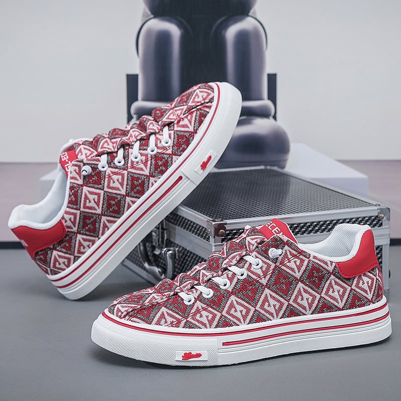 Мъжки платнени обувки, дишащи, спортно-ежедневни маратонки с лека подметка