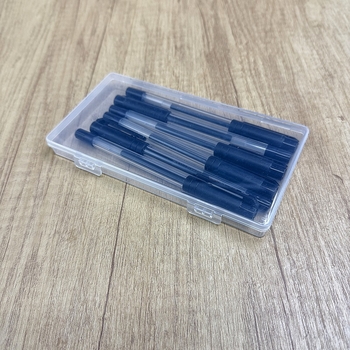 Prozirna plastična kutija za pohranu s poklopcem, pravokutna, PP materijal, dimenzije 165 × 89 × 16,5 mm