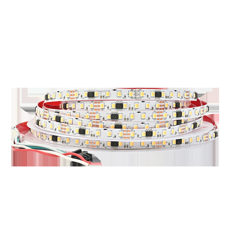 24V dvobojna LED traka s dimiranjem, 120 LED/m, 9.6W/m, daljinsko upravljanje i inteligentno upravljanje, za pozadje televizora