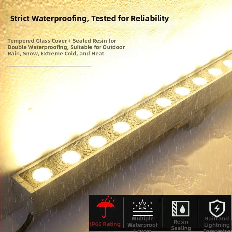 LED stenové umývacie svetlo pre vonkajšie aj vnútorné použitie, nepremokavé, 6500K, 48 LED, dĺžka 1000 mm, IP65, stmievateľné cez externé ovládanie, svadobné osvetlenie fasády, kontúr tvaru V a líniové osvetlenie, super jasné