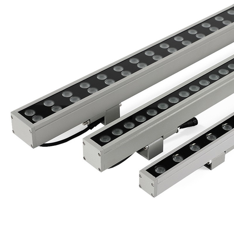 LED zidno pranje svjetlo za vanjsku i unutarnju upotrebu, vodootporno, 6500K, 48 LED, duljina 1000 mm, IP65, prigušivo uz vanjsko upravljanje, svjetlo za vjenčanja/fasadu, kontura u obliku V i linearno osvjetljenje, super sjajno