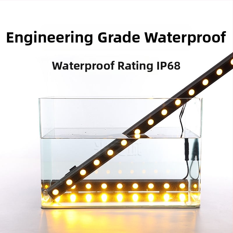 IP68 vodotesné stenné osvetlenie typu wall washer pre vonkajšie použitie, RGB osvetlenie fasády, podvodná LED páska, dĺžka 1000 mm