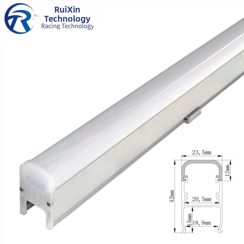 LED vonkajšie lineárne svetlo, nepremokavé, RGB kontúrne svetlo pre vonkajšiu stenu a zábradlovú trubicu