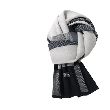 Fular de iarnă pentru bărbați, încălzire și protecție a gâtului, confortabil, stil britanic, elegant și versatil, dimensiuni 180 × 30 cm