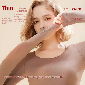 Unisex termálne spodné oblečenie na jeseň-zimu s konštantnou teplotou 37°C, ultra tenký základný vrstvy, materiál šetrný k pokožke