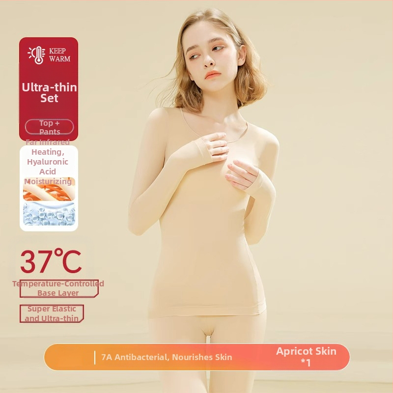 Unisex termálne spodné oblečenie na jeseň-zimu s konštantnou teplotou 37°C, ultra tenký základný vrstvy, materiál šetrný k pokožke