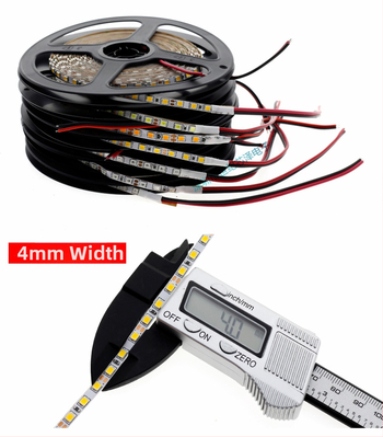 LED pásik 12V, jednofarebný, 2835 LED, 120 LED, samolepiaci, úzka verzia, šírka 4 mm, lineárny ohybný svetelný pás