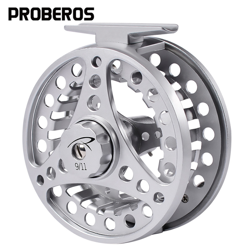 PROBEROS Metalni navijač za ribolov – fly fishing, prednja kočnica, leden ribolov, veliki kapacitet