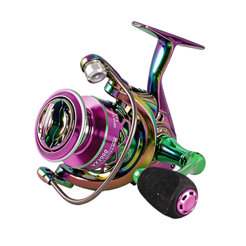 Metalna spinning makara za ribolov, dugi bacaji, šareni dizajn