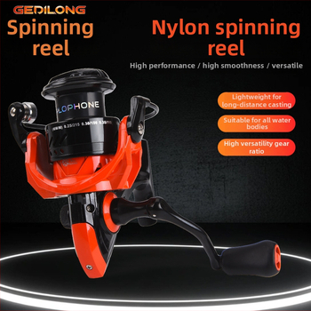 Spinning navijak na dlhé hody, ultra hladký, kovová cievka, kovová rukoväť, morské rybárstvo