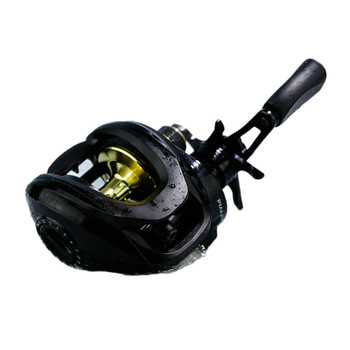 Waterdrop reel pentru pescuit, model nou cu raport de transmisie înalt, construcție metalică din cupru integral, finisaj negru, funcție de alarmă, protecție împotriva rupturii liniei, tambur metalic pentru micro-pescuit