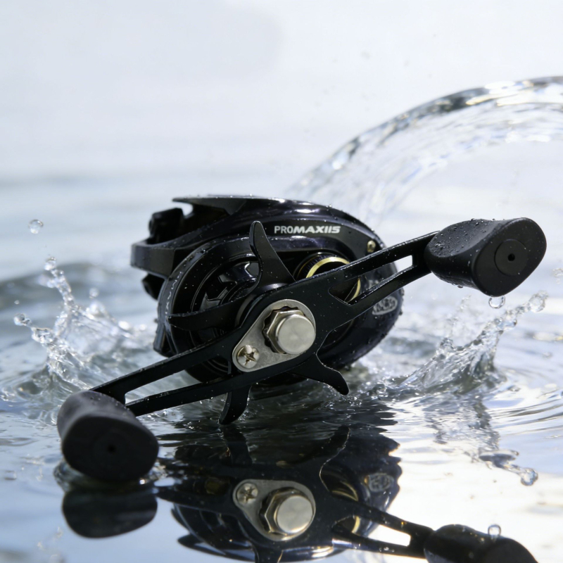 Waterdrop reel pentru pescuit, model nou cu raport de transmisie înalt, construcție metalică din cupru integral, finisaj negru, funcție de alarmă, protecție împotriva rupturii liniei, tambur metalic pentru micro-pescuit
