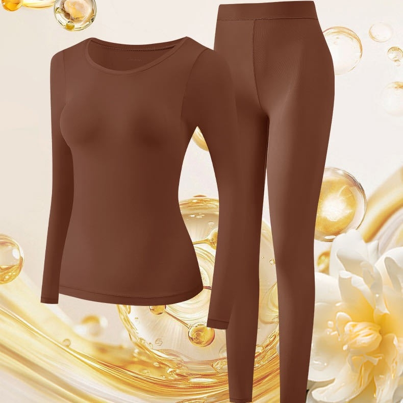 Set de shapewear cu parfum de camelia, țesătură termică invizibilă, fără cusături, susținere încorporată pentru cupă