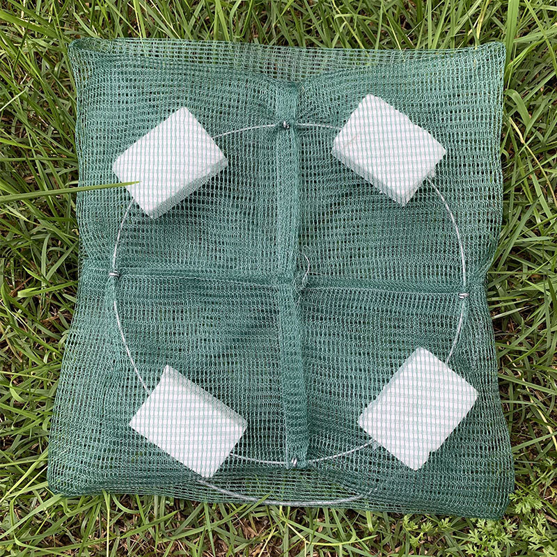 Eel Cage with Foam Floats, 4-Hole Floating Net for Eel Catching