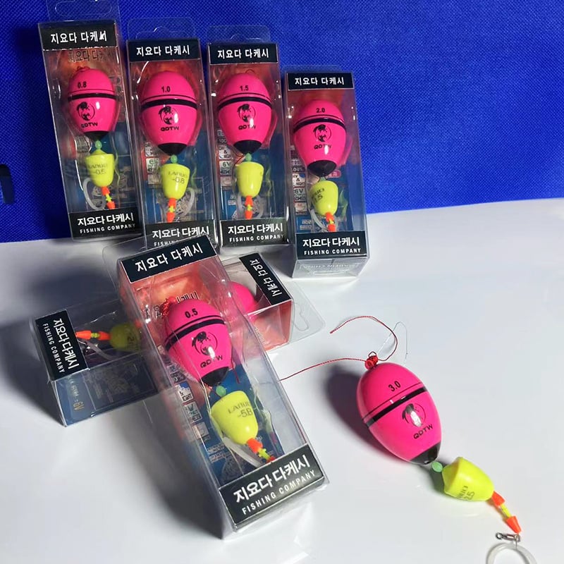 Set pluta za rock fishing za more, pluta velikog tijela, dugi zabačaji, ribolovni komplet, s umetnutom svjetlećom šipkom