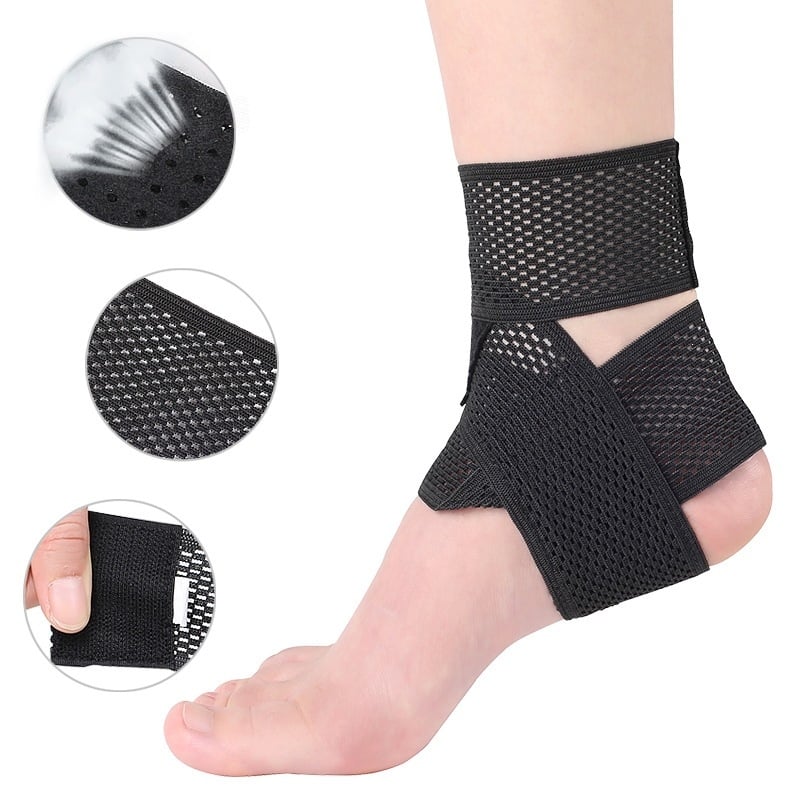Foot Wake Outdoor спортен компресионен глезен ортез, лятна тънка версия, абсорбира потта и дишаща подкрепа за глезен