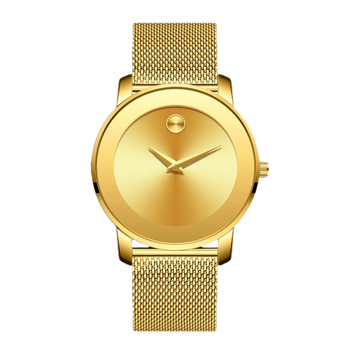Marlen Keller Muški sat s tankim mesh remenom od nehrđajućeg čelika, klasičan minimalistički dizajn, vodootporan kvarcni sat, 40 mm cifernik, debljina kućišta 10 mm