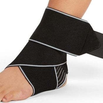 Sportos bokavédő, antisprain védelem, négy hullám szilikoncsíkokkal, csúszásmentes felület, kompressziós rögzítés, kosárlabda és futás