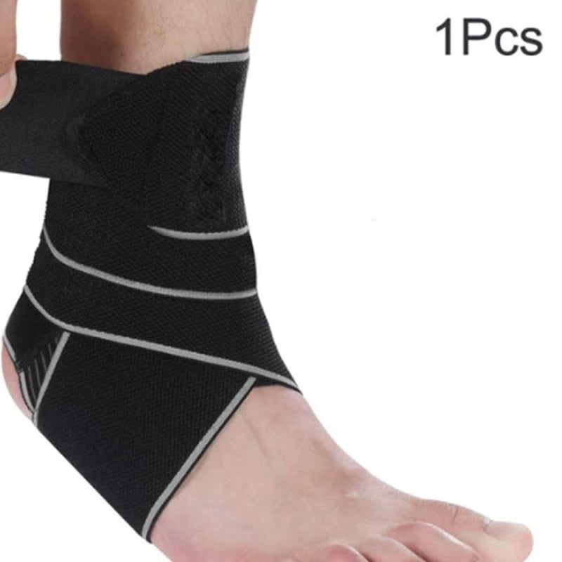 Sportos bokavédő, antisprain védelem, négy hullám szilikoncsíkokkal, csúszásmentes felület, kompressziós rögzítés, kosárlabda és futás