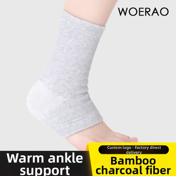 Pletený športový návlek na členok, pár, štyri smery elastický, bambusovo-uhlíkové vlákno, ochrana členku proti vyvrtnutiu, teplý, protišmykový, ľahký