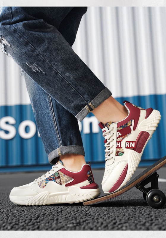 Unisex tenisice od platna, niski gornji dio, bijele casual tenisice, prozračné, lagane, u stilu dad shoes
