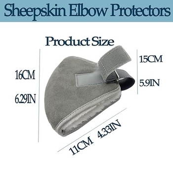 Novi plišasti zaštitnik lakta, podesiv Velcro, za ured i dom, unisex