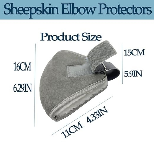 Novi plišasti zaštitnik lakta, podesiv Velcro, za ured i dom, unisex